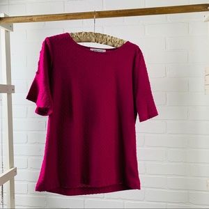 Rose+ Olive fuschia blouse
